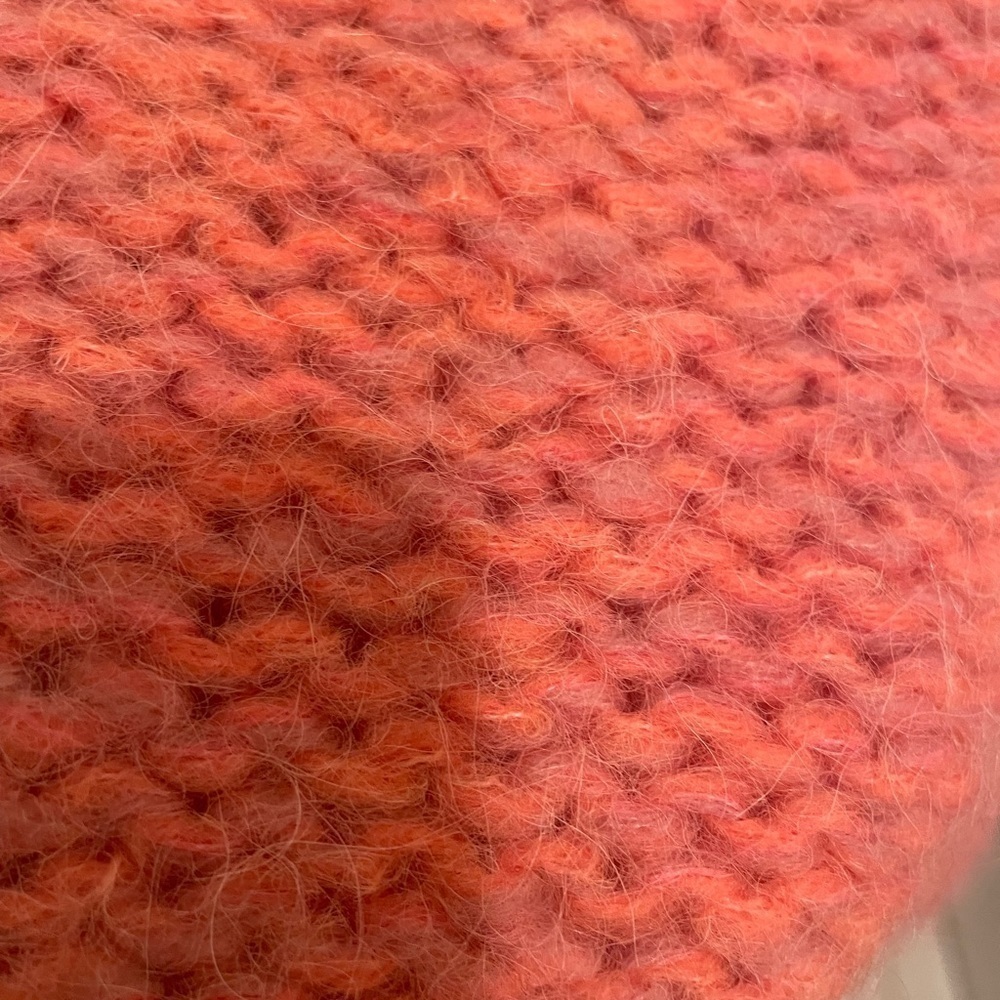 NWT FREE PEOPLE DOMINO OVERSIZED KnitSWEATER Pink Sunset alpaca wool blend small - Picture 12 of 13